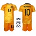 Nederland Memphis Depay #10 Babykleding Thuisshirt Kinderen WK 2022 Korte Mouwen (+ korte broeken)